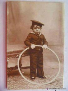 Fotografia antiga: FOTO DE ESTUDIO DE NIÑO VESTIDO DE MARINERO: LEPANTO Y ARO . DE RAPHAEL, BARCELONA